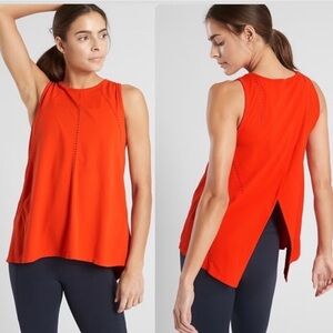 Athleta Foothills Seamless Tank, Torch Red, Size S